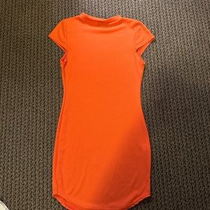 Orange mini dress